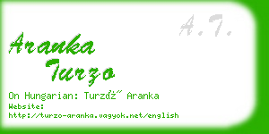 aranka turzo business card